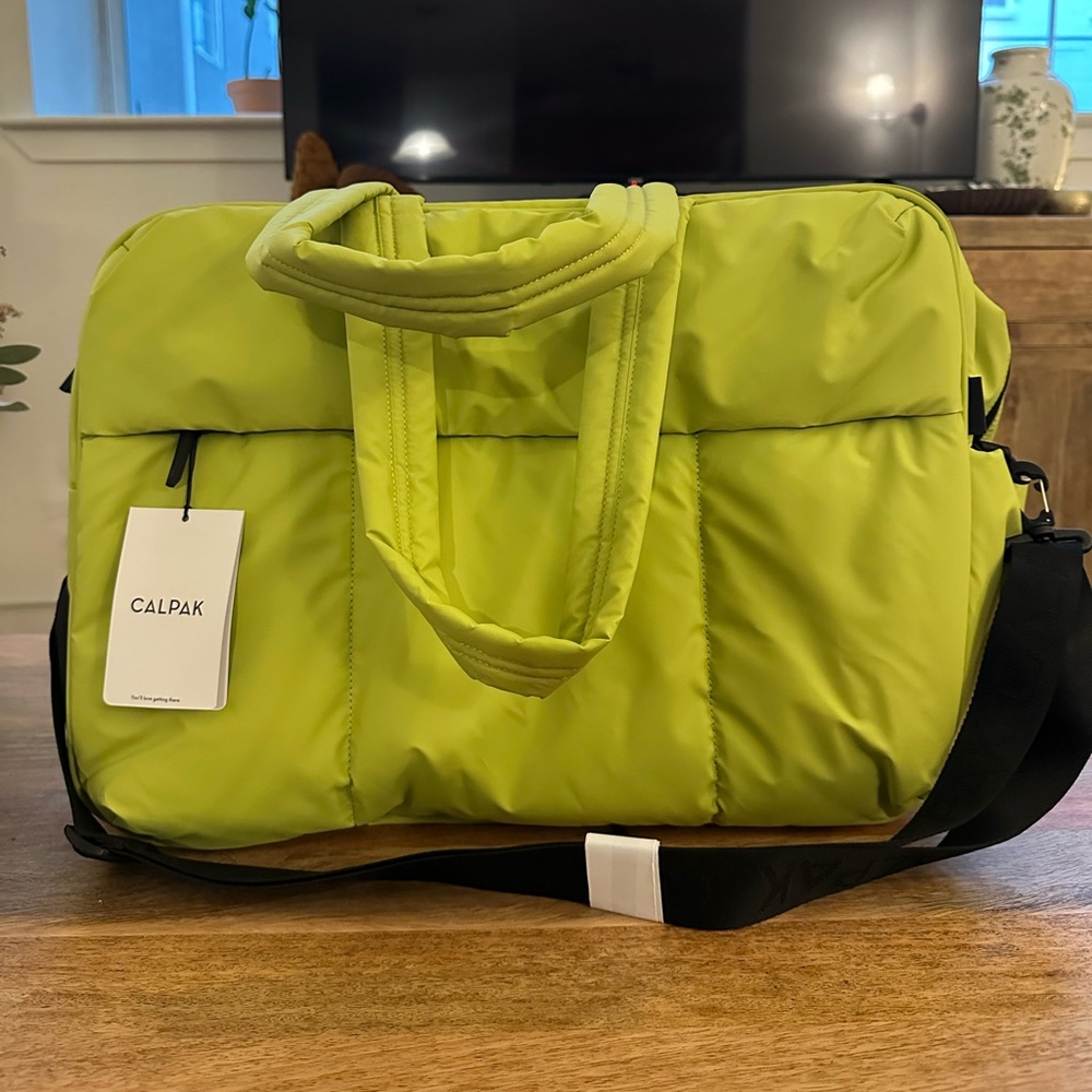 Calpak Large Luka Duffle bag in retired bright green